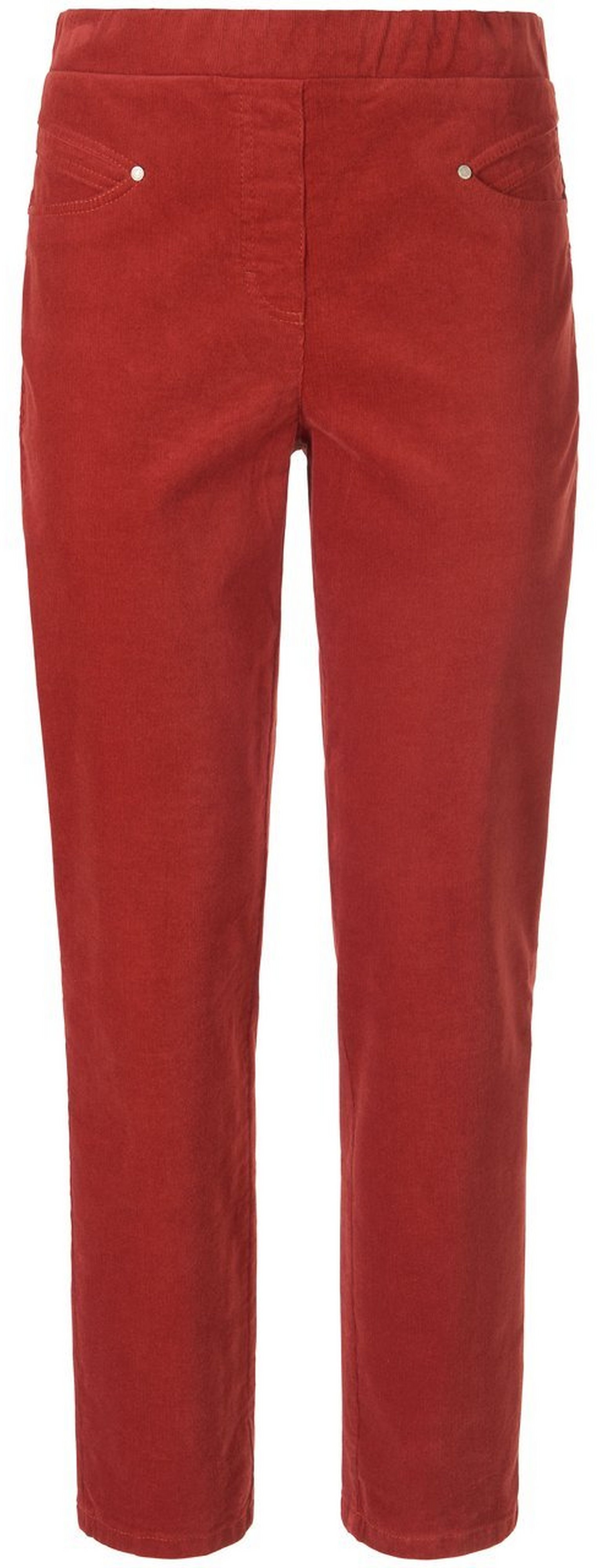 Le pantalon en velours milleraies  Peter Hahn rouge