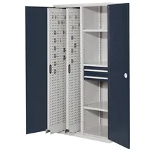 Kappes Vertikalschrank RasterPlan Mod. 81 RAL 7035/7016 Doppelwandtür mit Ausstattung