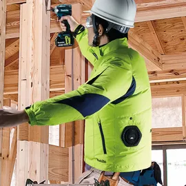 Makita Akku-Klimajacke gelb Größe XL (DFJ212ZXL)