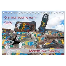 Calvendo Om Mani Padme Hum – Mantra des Chenrezig (Tischkalender 2026 DIN A5 quer), CALVENDO Monatskalender: Om mani padme hum ist ein Mantra in Sanskrit, ... des tibetischen Buddhismus (CALVENDO Glaube)