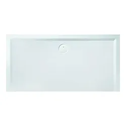 Hoesch Muna Mineralguss-Duschwanne 4178730 100x80x3cm, Steingrau, Solique, Antirutsch