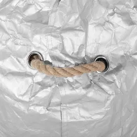 Beliani Sitzsack Silber