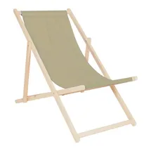 Wood World Relaxliege Sonnenliege 200 x 58 x 0 cm Beige