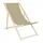 Wood World Relaxliege Sonnenliege 200 x 58 x 0 cm Beige