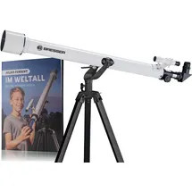 Bresser Classic 60/900 AZ Linsenteleskop mit Buch ''Julius forscht im Weltall''