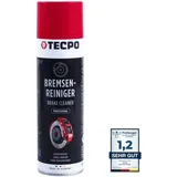 TECPO Bremsenreiniger 1x 500ml Universal Teilereiniger 360° Ventil Power Brake Cleaner Acetonfrei Reiniger Entfetter Korrosionsschutz