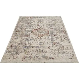 LUXOR LIVING Rocco Teppich 120 x 160 cm Blau/Creme
