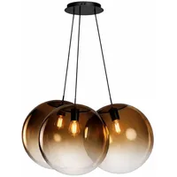 s.luce Orb Cluster 3-flg. 40 cm Rund/Kupfer Verlauf/Schwarz