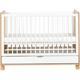 Beliani Babybett mit Schublade Gunnar 60 x 120 cm