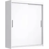 meble masztalerz Schiebetürenschrank Praktische Schiebetüren und geräumiger Innenraum mit Regal und Stange weiß