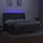 vidaXL Boxspringbett mit Matratze & LED Dunkelgrau 180x200 cm Stoff