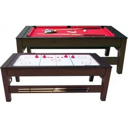 Cougar Reverso Billard & Air Hockey Tisch 6ft braun | Zubehör EINHEITSGRÖSSE