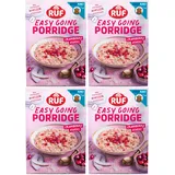 RUF Porridge Cranberry Kokos, sommerlicher Müsli Snack mit gefriergetrockneten Cranberrys und zarten Kokosflocken, einfache Zubereitung, 1x65g Beutel (Packung mit 4)