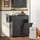 SoBuy Wäscheschrank 78 x 91 x 38 cm Schwarz