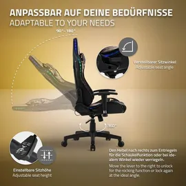 ML-Design Gaming Stuhl Kunstleder Camouflage