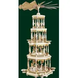 Tischpyramide Christi Geburt in Natur Pyramide Volkskunst Erzgebirge NEU 14744