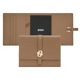 Boss Mappe, Double B Folder A5 Schreibmappe Camel - Braun