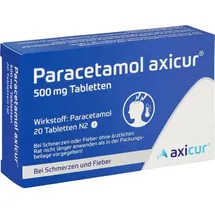 axicur Paracetamol axicur 500 mg Tabletten