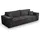 petits-meubles Schlafcouch Cord 4-Sitzer Dunkelgrau