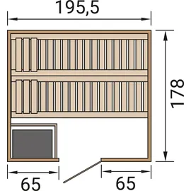 wekaholzbau Bergen inkl. 5,4 kW Ofen + int. Steuerung
