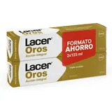 Lacer Dreifach wirkende Zahnpasta Lacer Oro 2 x 125 ml (2 Stücke)