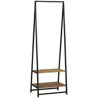 VidaXL Kleiderregal 60x45x180 cm aus solidem Akazienholz