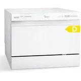 Midea Mini Geschirrspüler 6 Maßgedecke, 6+1 Programme, IOT-Steuerung, Startzeitvorwahl, Extra Trockungs-Funktion, Tischgeschirrspüler Ideal für Kleine Wohnungen, 2024 NEUES Modell