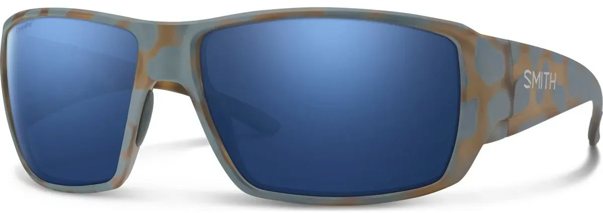 Smith Guide's Choice matte flint / tarmac tortoise chromapop glass polarized dark blue mirror (U1F-624J)