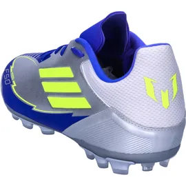 adidas F50 League Messi AG Herren Silver Met/Solar Yellow/Lucid Blue 43 1/3