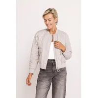 Zhrill Kurzblazer "ZHJULIE PADDED", Damen, Gr. S, sand, Web, Obermaterial: 100% Polyester, unifarben, lässig geschnitten hüftbedeckend, Rundhals, Flachstrickbündchen, Blazer Kurzblazer, moderner Blouson-Look, mit Steppung, aus Polyester
