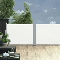vidaXL Ausziehbare Seitenmarkise 1 x 10 m creme