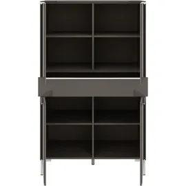 Set One by Musterring Highboard Reno 92 x 42 x 154 cm Grau