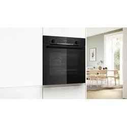 BOSCH Einbaubackofen "HBA514BB3", A+ (A+++-D), schwarz, B:59,4cm H:59,5cm T:54,8cm, Backöfen