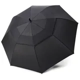 Doppler Regenschirm Fiber Golf Automatic Air Uni Black