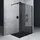 mai & mai Walk-In-Dusche 140 x 200 cm BRAM1 Bremen2VG schwarz Sicherheitsglas