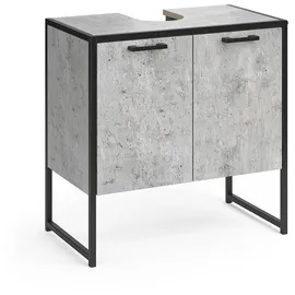 Vicco Wachtischunterschrank Beton Fyrk Badschrank Waschbeckenunterschrank Unterschrank