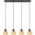 GLOBO Bambusgeflecht 4-flg. 72 cm schwarz Holz