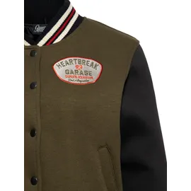 Queen Kerosin Übergangsjacke Heartbreak Garage grün XS-S