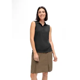 Maier Sports Damen Polo, Ulrike sleeveless", Größe 38 schwarz, black