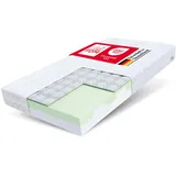 Fdm Matratze 80x160 cm Härtegrad H3 Höhe 16 cm Kindermatratze Schaumstoffmatratze HR-Schaum Polyurethan-Schaum Buchweizen 7 Komfortzonen mit Hypoallergenem Waschbarem Premium-Bezug Oeko-Tex Paulo