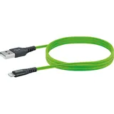 Schwaiger Apple® Lightning Sync & Ladekabel Giftgrün 1,2 m