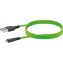 Schwaiger Apple® Lightning Sync & Ladekabel Giftgrün 1,2 m