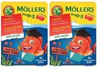 Möller's Omega-3 P'tits Poissons Gummies 2x36 pc(s)