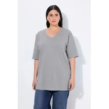 Ulla Popken T-Shirt Hellgrau mélange 42/44