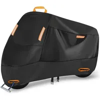 Luxuskollektion Motorradabdeckplane 300D Wasserdicht 190x95x110 cm mit Reflektionsstreifen