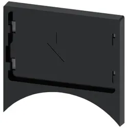 Siemens 3SU19600AS100AA0 Schildträger, flach, abgerundet, schwarz, für Schild 17, 5x27mm, zum Schnappen  - 10 Stück