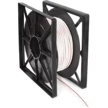 HQ Power Lautsprecherkabel weiß, 2 x 0.75 mm2 100 m