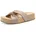 Pantolette MARCO TOZZI Gr 37 sand Textil unifarben Schuhe Pantolette Keilabsatz Schlupfschuh Sommerschuh mit Feel Me-Ausstattung
