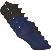 Fila Sneakersocken 6er Pack Schwarz/Blau 43-46