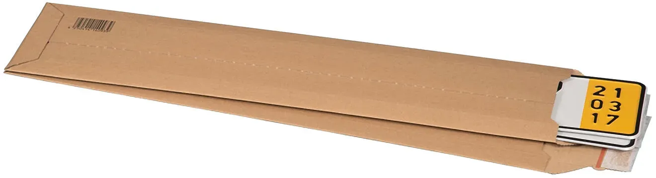 Versandtaschen für KFZ-Kennzeichen 140x590mm bis Höhe 50mm